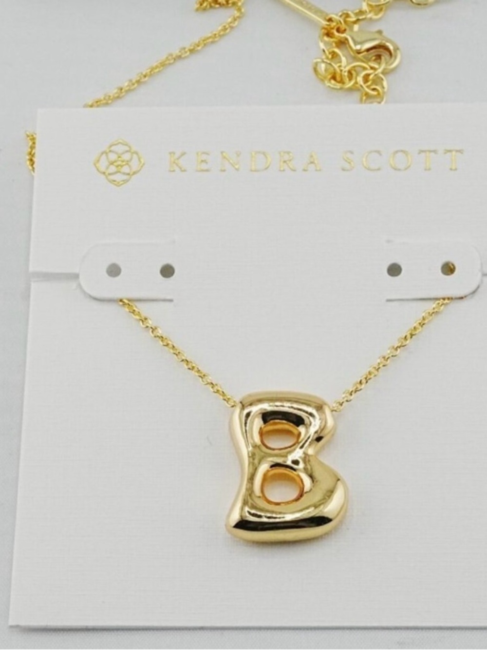 Kendra Scott Gold Letter B Pendant Necklace